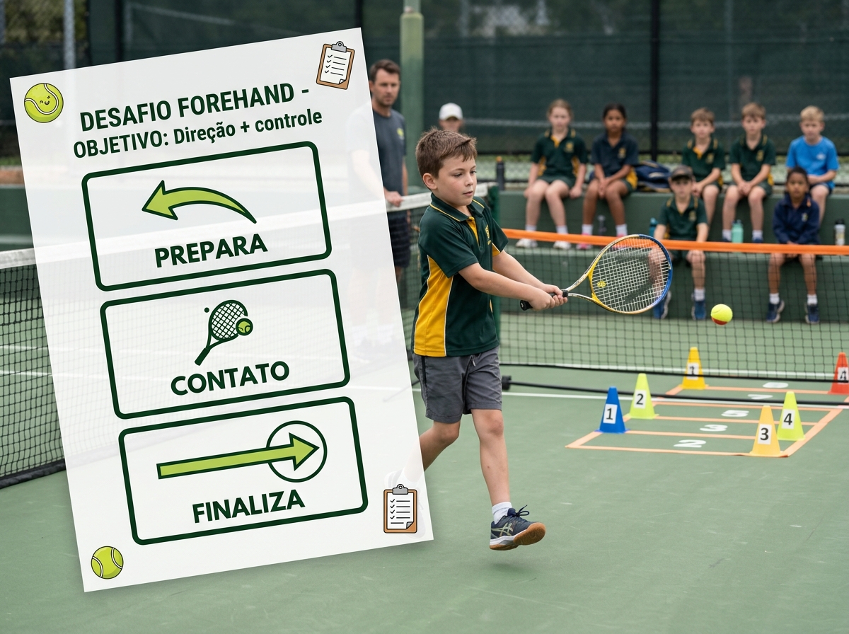 Desafio Forehand - Prévia do Material e Prática na Quadra